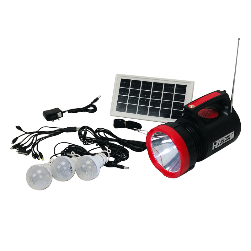 Ліхтар акумуляторний для пікніка з сонячною батареєю та радіо Axxis