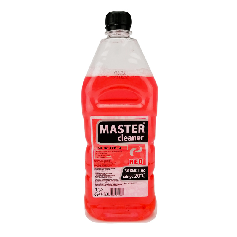 Рідина в бачок омивача зимова 1л -20°C Лесная ягода Master cleaner