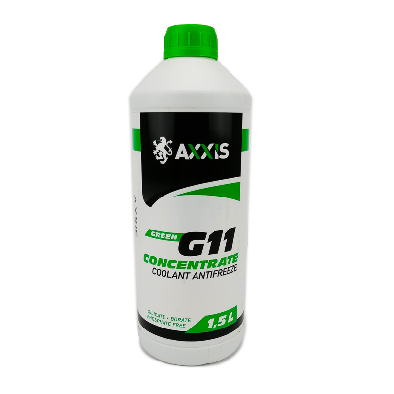Тосол антифриз (охолоджуюча рідина) 1,5л зелений -80 G-11 (концентрат) Axxis
