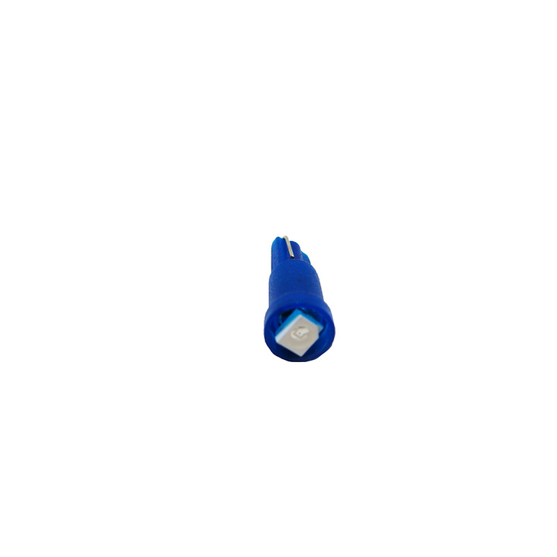 Лампа щитка приладів 2108 б/ц LED T5 12V 1 діод синій Crystal