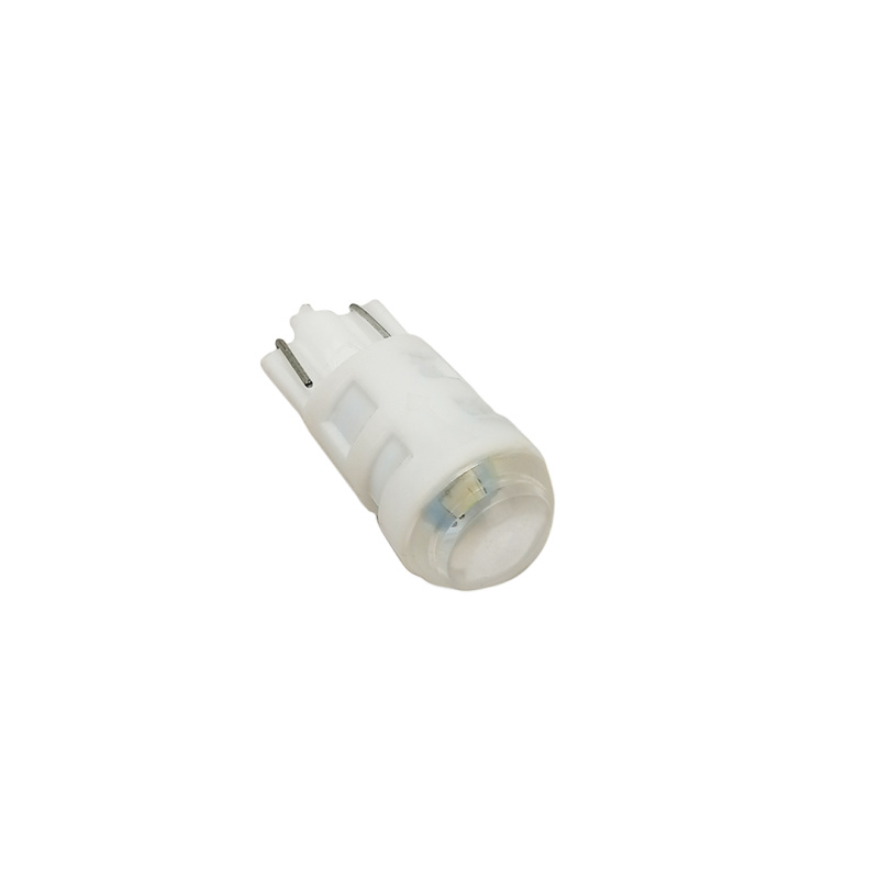 Лампа б/ц LED Т10 12V 1 діод біла (прозора лінза) Квант