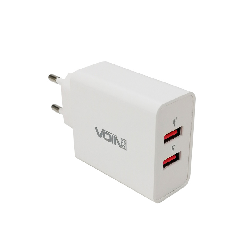 Зарядний пристрій 2 USB 36W QC3.0 швидка зарядка Voin