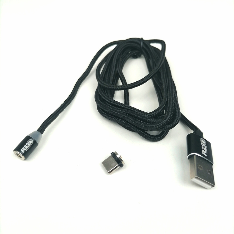Кабель магнітний USB - Type C 2,4 Black 2м (тільки зарядка) Pulso