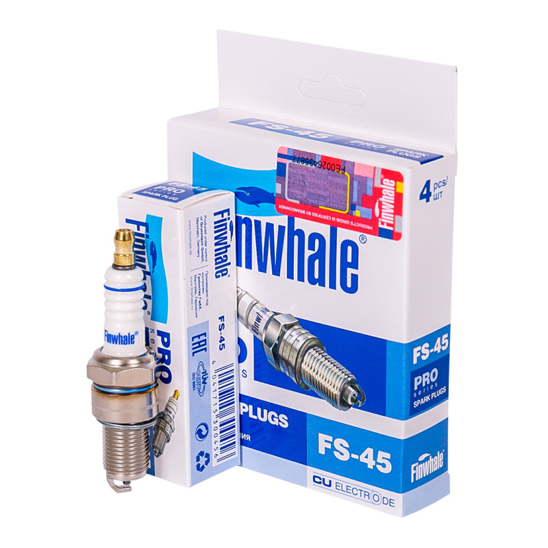 Свічка запалювання FS45 (компл. 4 шт) 2108 Ланос 1.5 LPG Pro Finwhale