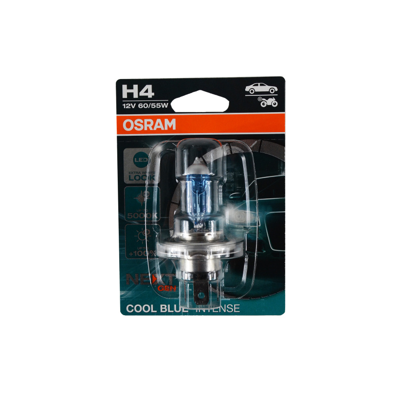 Лампа H4 12V P43t 60/55W CBN 5000K 01 blister Osram