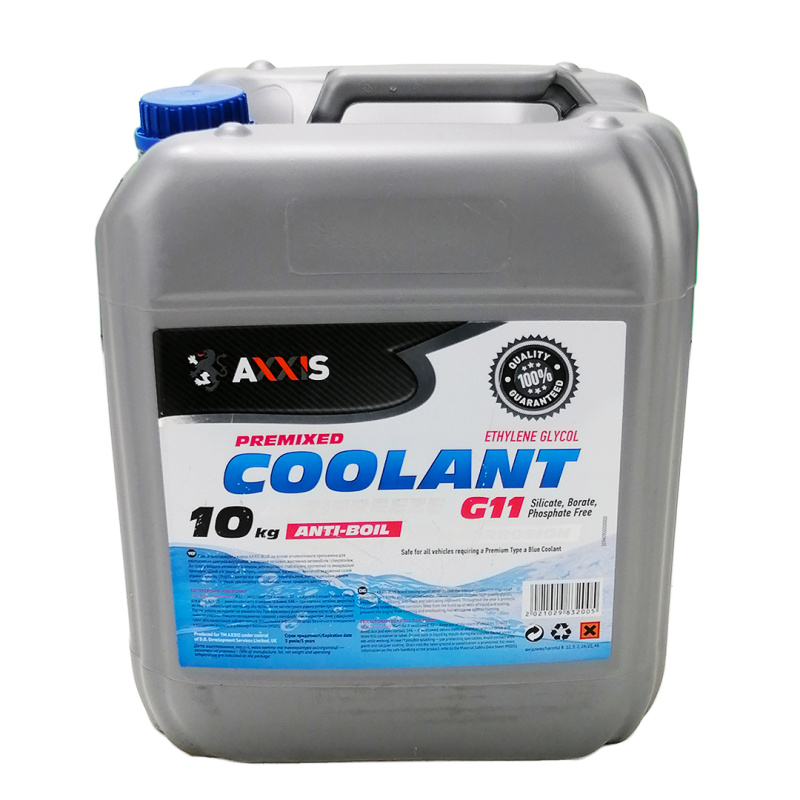 Тосол антифриз (охолоджуюча рідина) 10л синій -40 G-11 Axxis