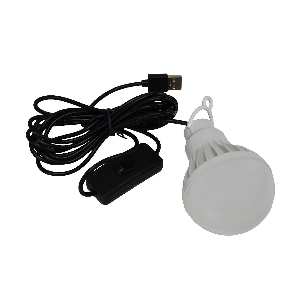 Лампа LED з USB роз'ємом 5V7W провід 3 м біла Axxis