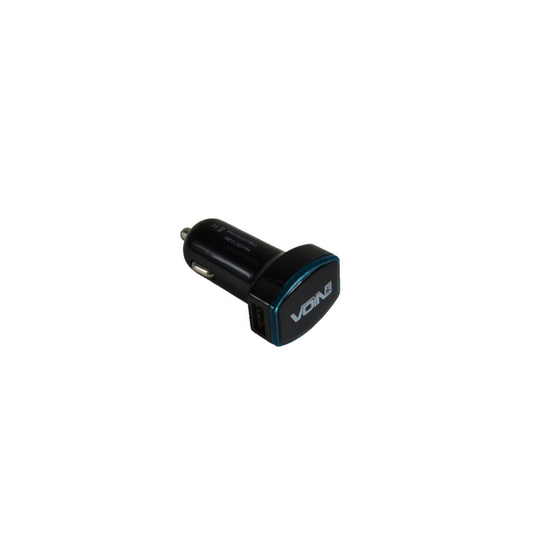 Автомобільний зарядний пристрій 2 USB 2400mA бокове розташування USB Voin