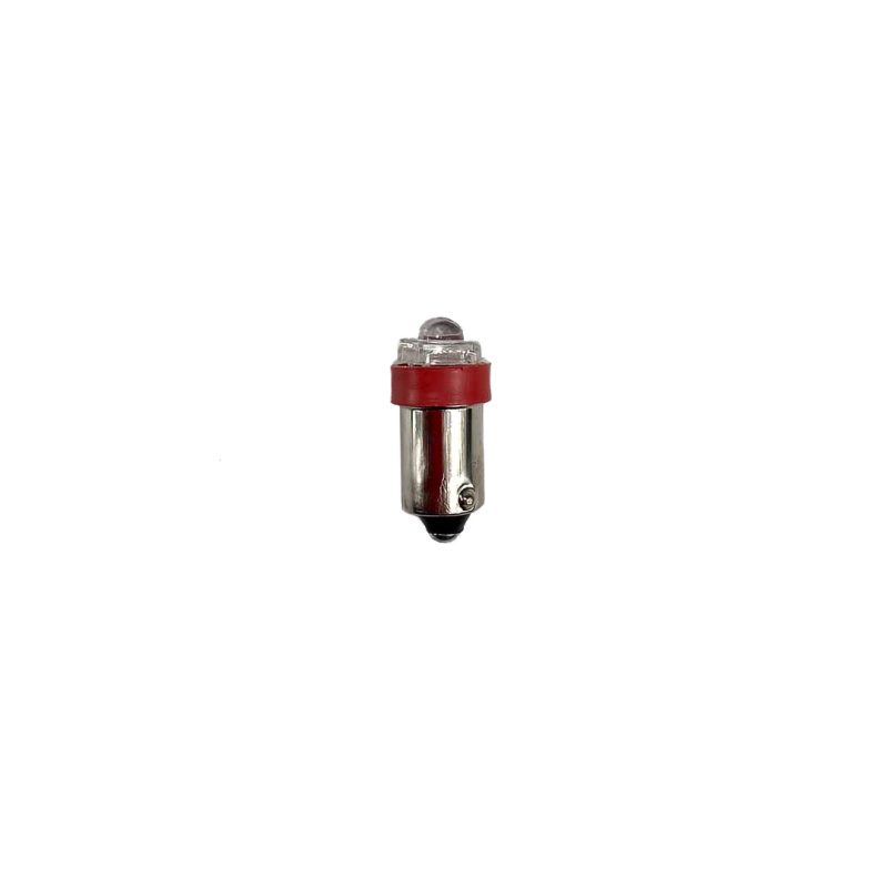 Лампа щитка приладів 2101 LED T4W 12V 1 діод червона Crystal