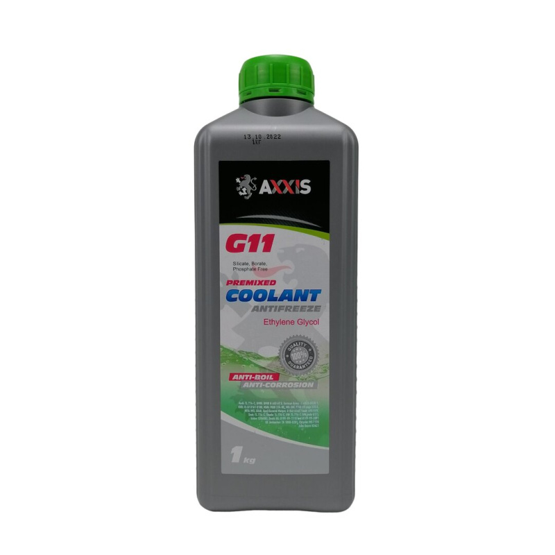 Тосол антифриз (охолоджуюча рідина) 1л зелений -40 G-11 Axxis