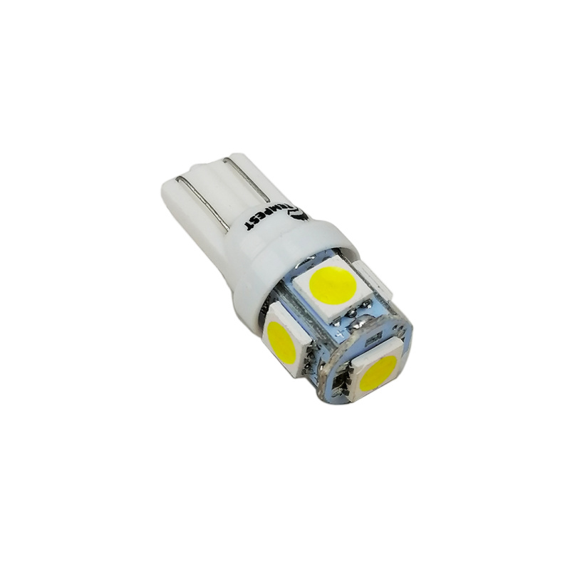 Лампа б/ц LED Т10 12V 5 діодів біла (кукурудза) Tempest