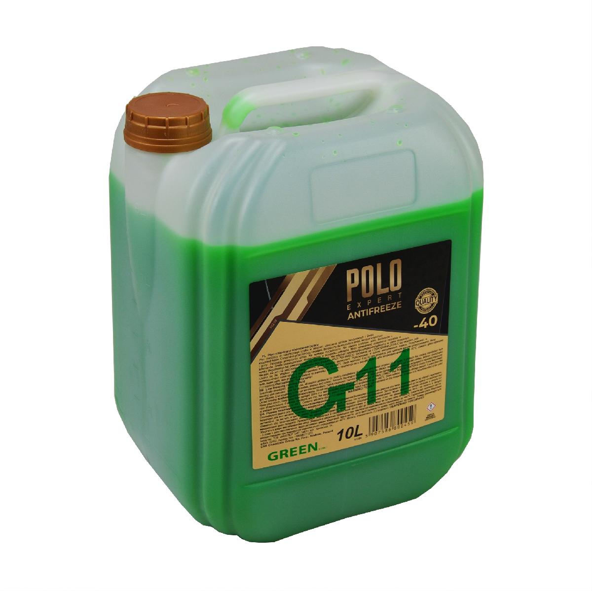 Тосол антифриз (охолоджуюча рідина) 10л зелений -40 G-11 Premium Polo Expert